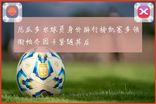 厄瓜多尔球员身价排行榜凯塞多领衔帕乔因卡紧随其后
